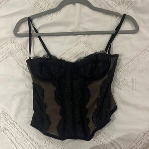 Black urban outfitters corset